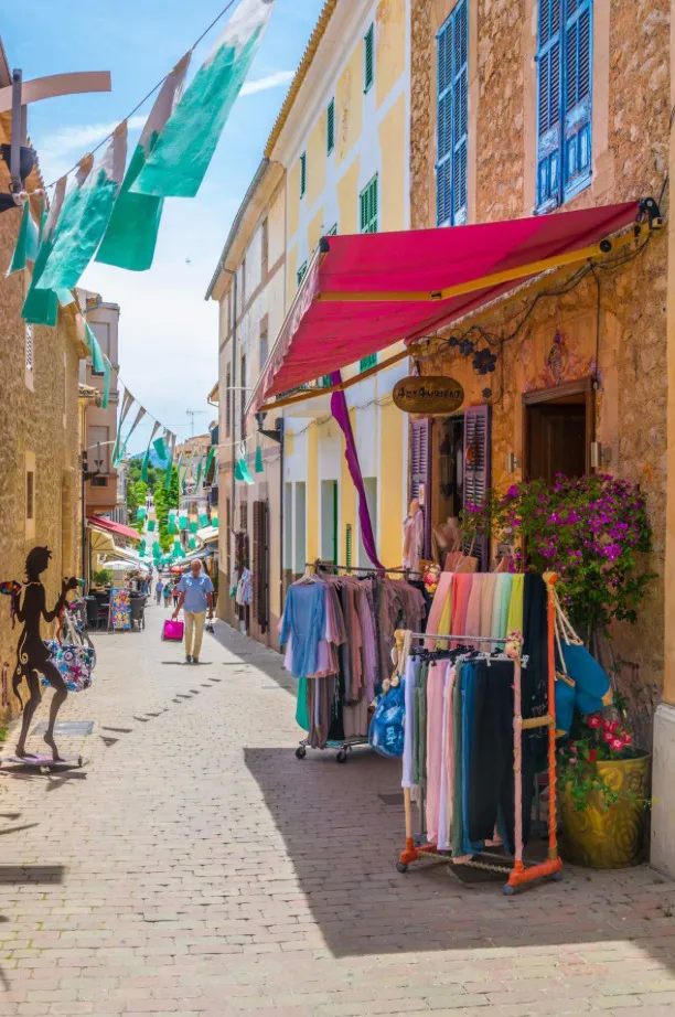 A narrow stone street in the old centre of Artà